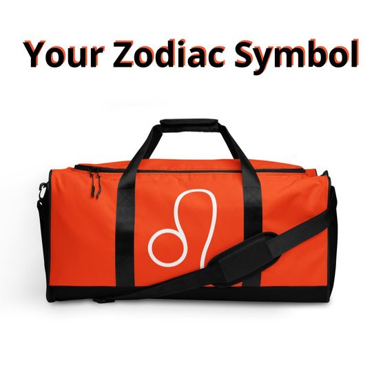 Discover Cincinnati Bengals Zodiac Duffle Bag: Astrology Travel Gym Bag