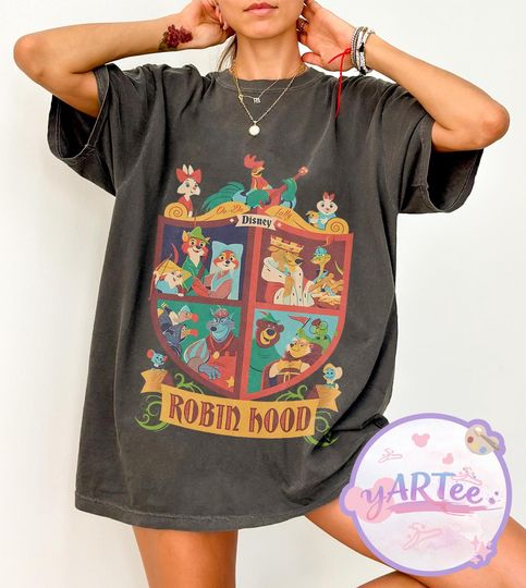 Discover Vintage Robin Hood and Friends Tee, Disney Robin Hood Shirt, Magic Kingdom Family Shirt, Maid Marian Little John Tee, Comfort Colors Tee