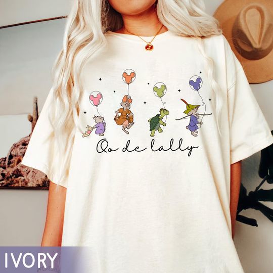 Discover Disney Robin Hood Oo De Lally Shirt, Toby Tagalong Skippy And Sis Mickey Balloons Tee, Disneyworld Disneyland Family Matching Trip Outfits