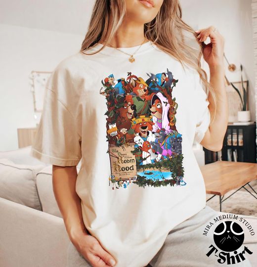 Discover Disneyland Robin Hood Story Shirt, Nottingham Forest Couple Shirt, Disney Robin Hood Tee, Magical Kingdom Trip Outfit