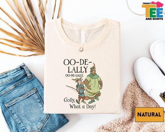 Discover Oo De Lally T-Shirt, Robin Hood and Little John Shirt, Funny Disney Cartoon Tee, Golly What a Day Sweatshirt, Disney Movie Sweater