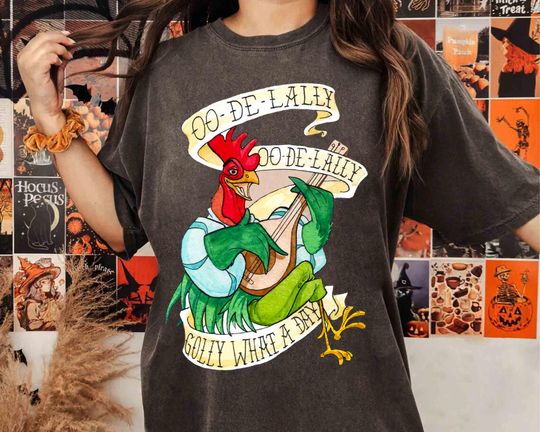 Discover Funny Alan A Dale Rooster OO De Lally Vintage Shirt, Disney Robin Hood Shirt, WDW Disneyland Magic Kingdom Family Vacation 2026 Trip