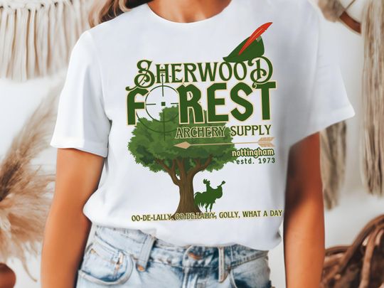 Discover Sherwood Forest Archery Bella T-Shirt, Subtle Disney Shirt
