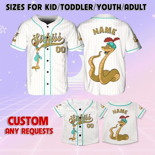 Discover Robin Hood Sirhiss Baseball Jersey, Disney Sirhiss Jersey, Disney Robin Hood Characters Jersey, Disneyland Robin Hood Vacation Jersey