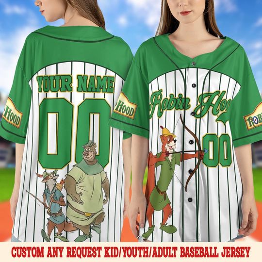 Discover Disney Robin Hood Baseball Jersey, Personalized Robin Hood Shirt, Family Vacation Outfit, Custom Name Jersey, Disney Robin Hood OHSG05