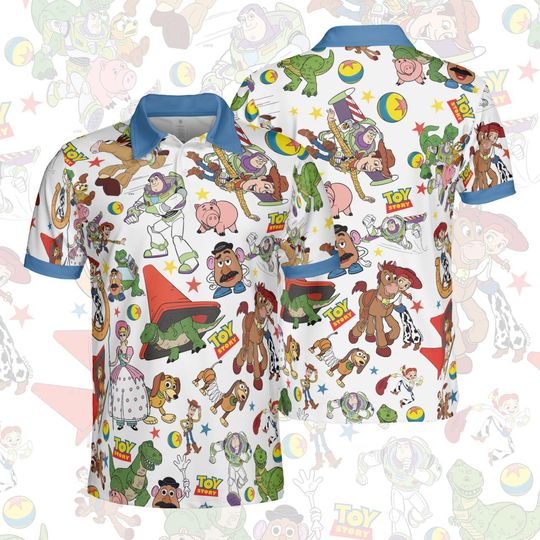 Discover Disney Toy Story Polo T-Shirt, Woody Buzz Outfit, Disney Woody Buzz Lightyear Polo Shirt, Disney Vacation Gift for Him, Disney Dad Shirt