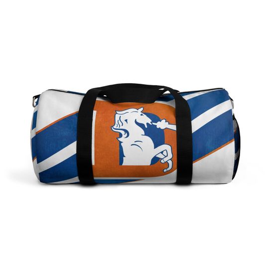 Discover Retro Denver Broncos Duffel Bag | Vintage Football Sports Travel Gear