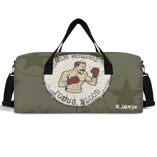 Discover Custom vintage boxing gym / club design duffel bag