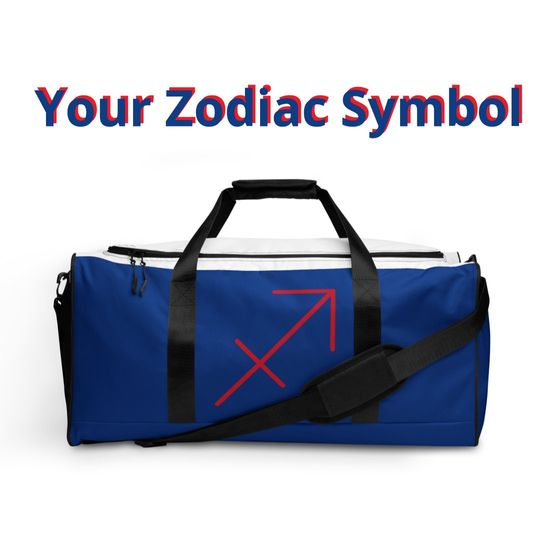 Buffalo Bills Zodiac Duffle Bag: Astrology Travel Gym Bag