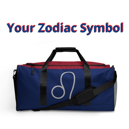 Discover Zodiac Sign Duffle Bag: Astrology Travel Gym Bag