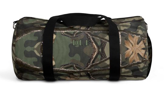 Discover Mans Camo Print Duffel Bag, Hunting Gear, Travel Bag, Sports Gym Bag, Outdoor Adventure, Gift for Him, Gym Gear