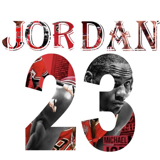 Michael Jordan 23 Chicago Bulls Basketball Artwork, Legendary NBA Sports Poster, Transparent Background PNG