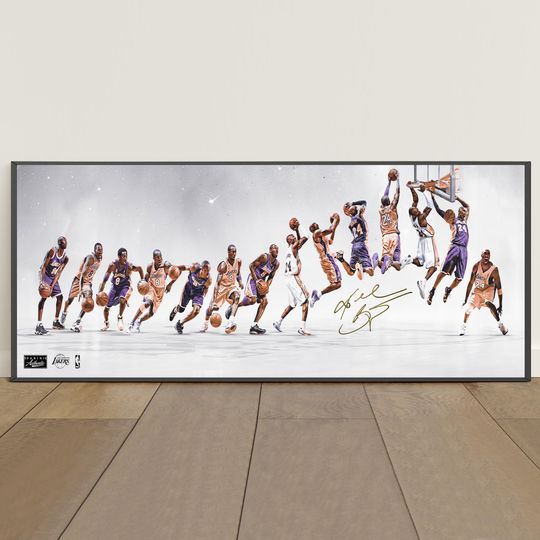 Discover Kobe Bryant Timeline Poster | Black Mamba Wall Art | Basketball Legend Print