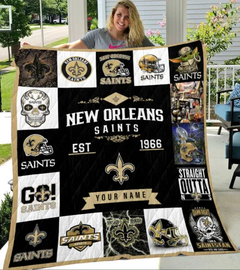 New Orleans Saintss Personalized Premium Quilt BGQUILT120