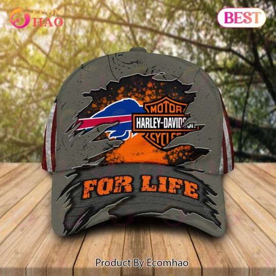 Haarleyy Davidson x Buffalo Bills Cap Allover Print
