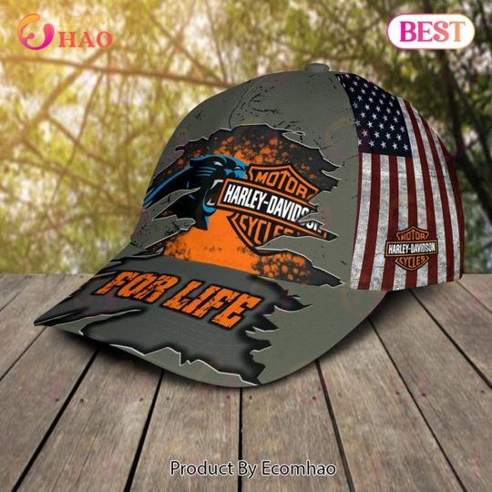 Haarleyy Davidson x Carolina Panthers Cap Allover Print