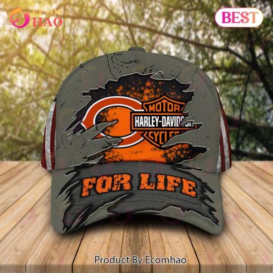 Haarleyy Davidson x Chicago Bears Cap Allover Print