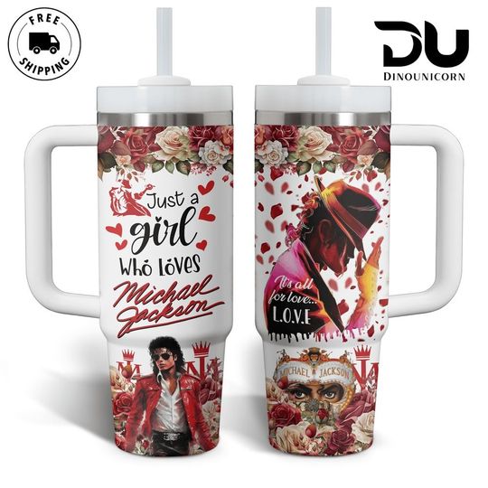 Michael Jackson Tumbler Cup 40 0z