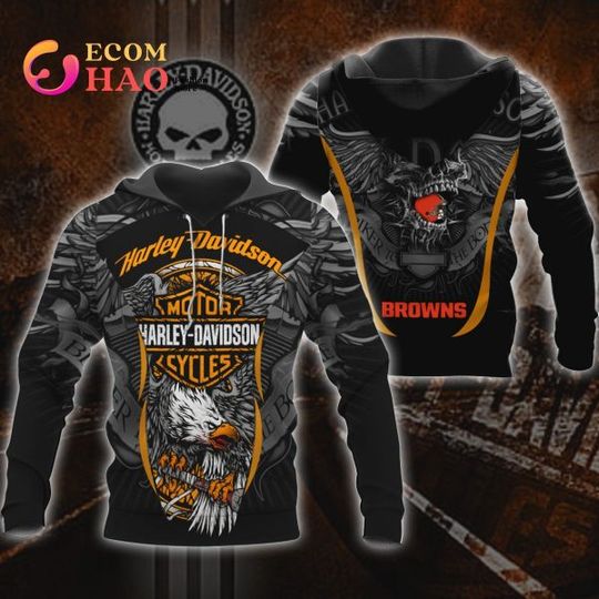 Cleveland Browns X Haarleyy Davidson 3D Hoodie