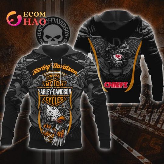 Kansas City Chiefs X Haarleyy Davidson 3D Hoodie