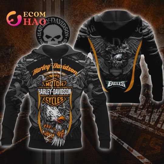 Philadelphia Eagles X Haarleyy Davidson 3D Hoodie