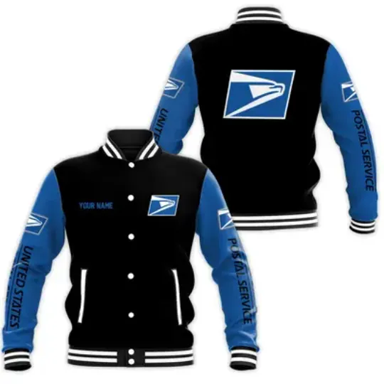 Discover Personalized Postal Service Baseball Jacket
