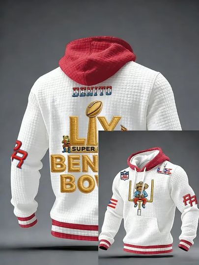 Men'S Puerto Rico Print Hoodie