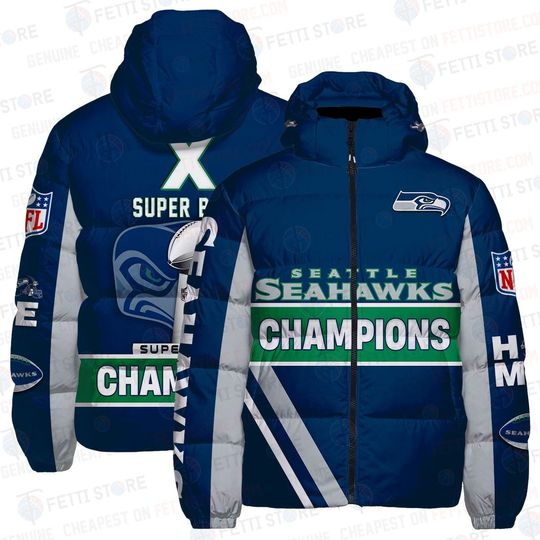 Seattle Seahawks X Super Bowl Champions Design Unisex Down Jacket