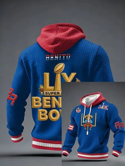 Men'S Puerto Rico Print Hoodie