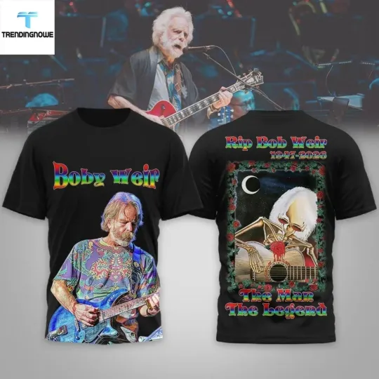 Discover Bob Weir Legend  Memorial 2026 3D Shirt AOP