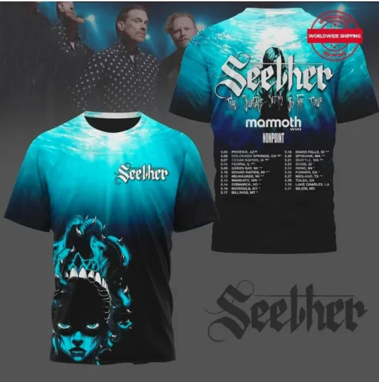 Discover Seether Band Tour 3D Shirt Unisex Concert
