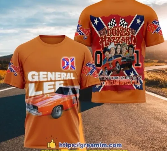 Discover The Dukes of Hazzard T SHIRT The Duke of Hazzard General Lee 3D T-Shirt