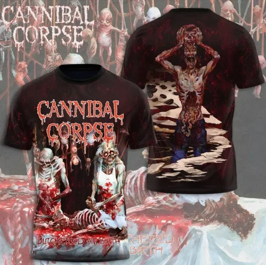 Cannibal Corpse Butchered at Birth Album 3D All Over Print Shirt