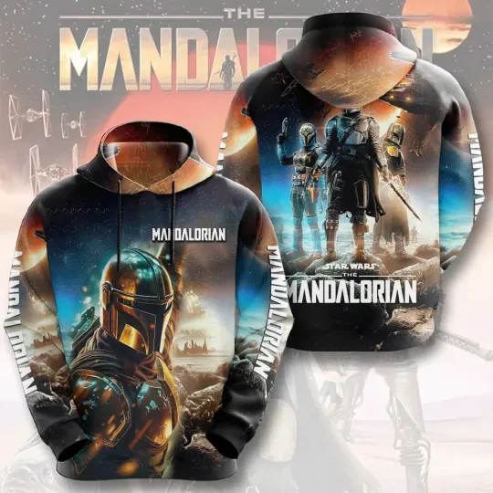 Star Wars The Mandalorian T-Shirt - 3D All Over Print Graphic Hoodie
