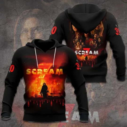 Discover Scream 30th Anniversary 3D Apparel Hoodie