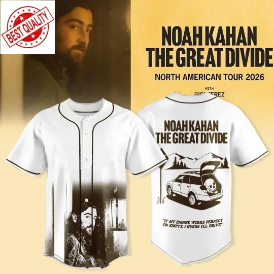 Discover Noah Kahan The Great Divide Tour 2026 Jersey