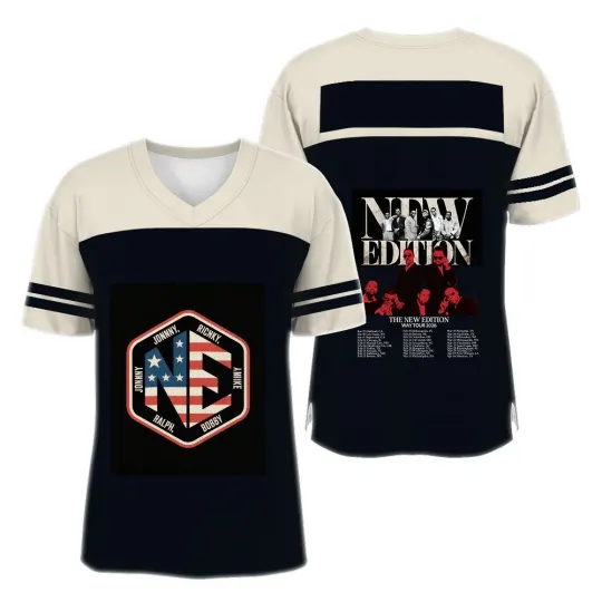 Discover New Edition Way Tour 2026 Jersey, R&B Concert Hockey Style Shirt, Retro Music