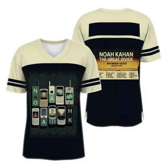 Discover Noah Kahan The Great Divide Tour 2026 Jersey, Indie Folk Concert Shirt