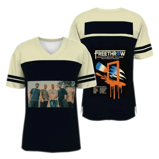 Discover Free Throw Moments Before The Wind Tour 2026 Jersey, Emo Pop Punk Concert Shirt