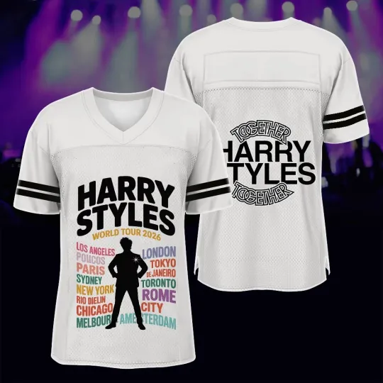 Harry World Tour 2026 Football Jersey Concert Fan Shirt