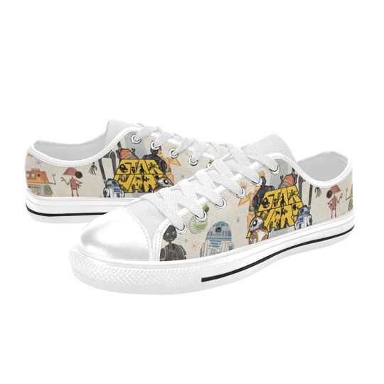 Discover Low Top Sneakers Canvas  Custom Star Wars Sneakers Casual