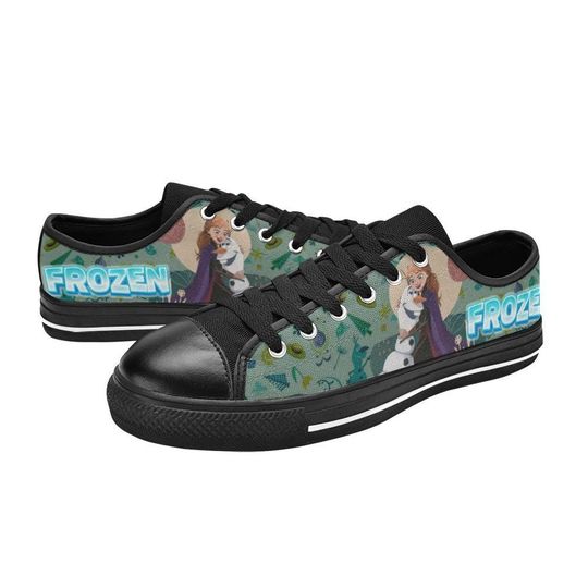 Discover Low Top Sneakers Canvas  Custom Frozen Sneakers Casual