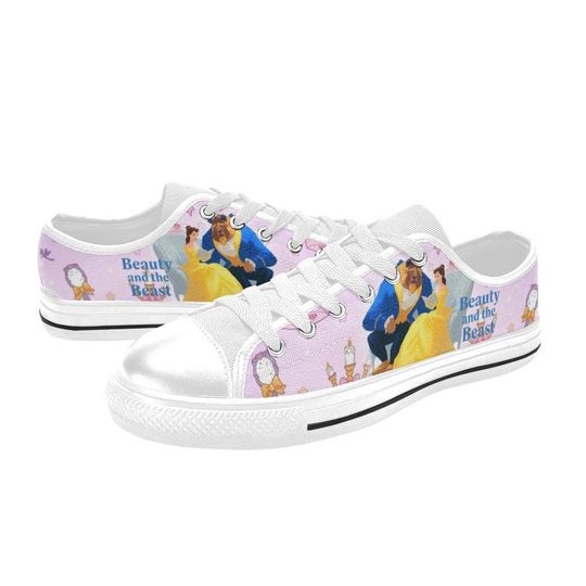 Discover Low Top Sneakers Canvas  Custom Beauty and the Beast Sneakers Casual