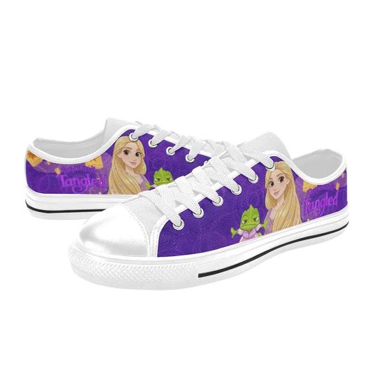 Discover Low Top Sneakers Canvas  Custom Tangled Sneakers Casual