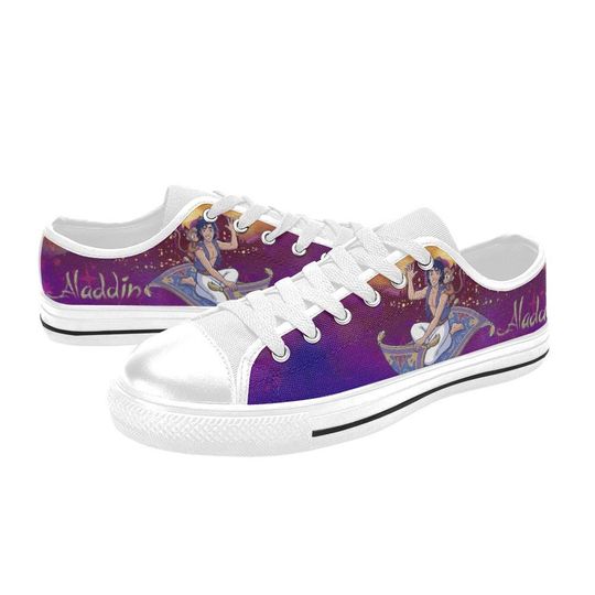 Discover Low Top Sneakers Canvas  Custom Aladdin Sneakers Casual