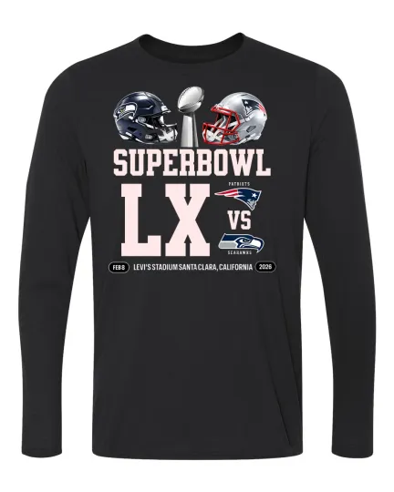 Discover Seattle Seahawks vs New England Patriots Long Sleeve Shirt