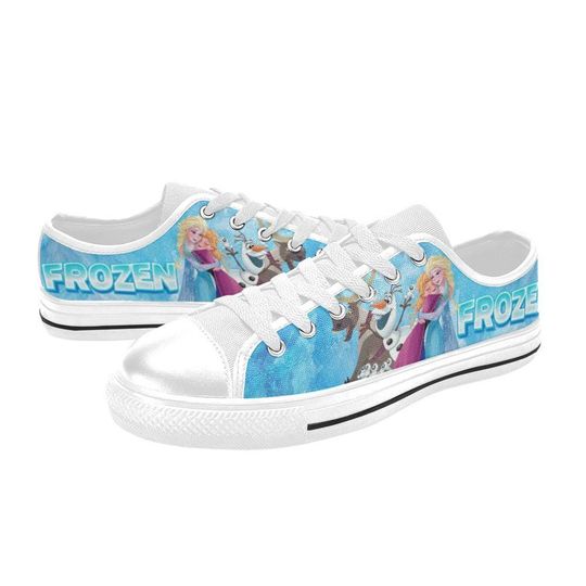 Discover Low Top Sneakers Canvas  Custom Frozen Sneakers Casual