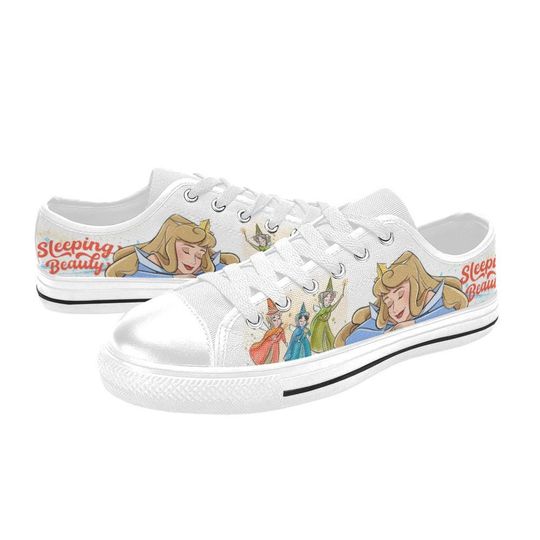 Sleeping Beauty Low Top Shoes Sneakers