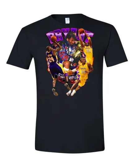 Kobe Bryant Vintage Graphic T-Shirt, Short Sleeve