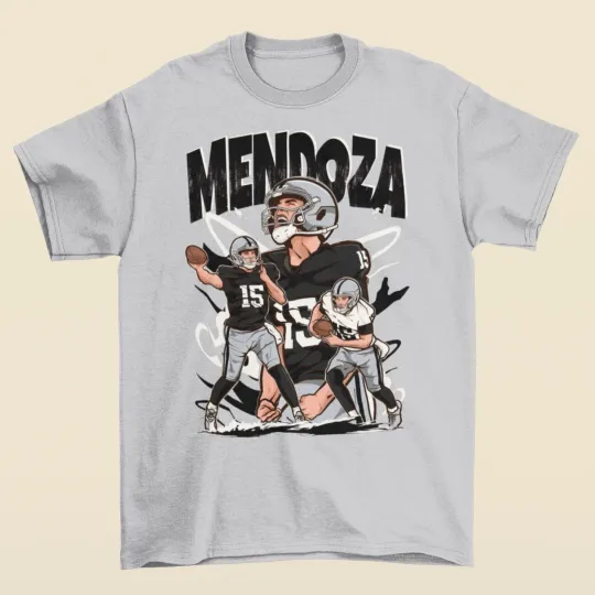 Discover FRD Mendoza Cartoon Style Las Vegas Football T-Shirt